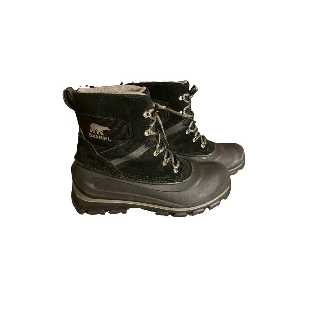 Sorel Buxton Lace Men's Winter Boots Size 9 Waterproof Insulated Black